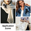 4Pcs 2 Colors Polyester Embroidery Sequin Costume Accessories DIY-CY0001-98-4