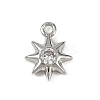 Brass Pave Clear Cubic Zirconia Pendants LS-KK-L238-12P-1