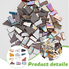 291Pcs 3 Colors Porcelain Mosaic Tiles PORC-WR0001-01B-4