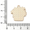 Small Potted Plant with Dog Alloy Enamel Pendants ENAM-I083-01KCG-02-3