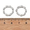 SHEGRACE Brass Spring Gate Ring XGRQ58042-757P-3