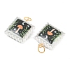 Printed Opaque Acrylic Pendants SACR-P036-01J-G-2