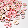 60Pcs Enamel Resin Cabochons RESI-SP0001-36-5