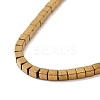 Electroplated Non-magnetic Synthetic Hematite Beads Strands G-G862-03I-3