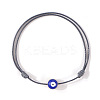 Resin Enamel Evil Eye Beaded Braided Bracelets VX2201-6-1