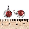 Natural Carnelian(Dyed & Heated) Pendants KK-U043-53P-01-3