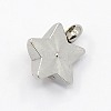 201 Stainless Steel Rhinestone Star Charm Pendants RB-M030-01J-2