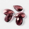 Faceted Teardrop Glass Pendants GLAA-O008-B13-1