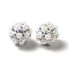 Polymer Clay Rhinestone Beads RGLA-D050-01C-3