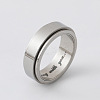 304 Stainless Steel Rotating Finger Rings GE6101-1-1