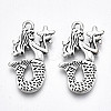 Tibetan Style Alloy Pendants X-TIBE-S323-084AS-RS-2