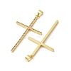 Brass Micro Pave Cubic Zirconia Pendants KK-D426-24B-G-2