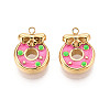 304 Stainless Steel Enamel Pendants X1-STAS-T068-10A-1