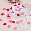 40Pcs 4 Colors Heart Food Grade Eco-Friendly Silicone Beads SIL-DC0001-77-5