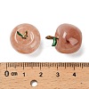 Natural Xinjiang Golden Silk Jade Apple Pendants G-G290-05-3