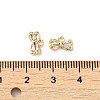 Brass with Glass Rhinestone Charms LS-KK-B079-09G-3