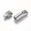 Tarnish Resistant Smooth Surface 304 Stainless Steel Rectangle Magnetic Clasps LS-STAS-I045-08-3