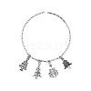 100pcs 10 Style Tibetan Style Alloy Charms TIBEP-CJ0001-40-7