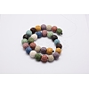 Natural Lava Rock Bead Strands X-G-L435-03-8mm-2