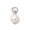 Natural Cultured Freshwater Pearl Potato Charms PALLOY-JF03920-01-3