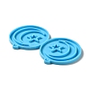 DIY Flat Round with Star & Moon Pendant Silicone Molds LS-DIY-I099-15-4