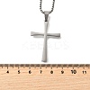 304 Stainless Steel Pendant Necklaces NJEW-P329-03C-P-5