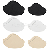 6 Sets 3 Colors PU Leather Self-adhesive Non Slip Shoe Pads AJEW-BC0009-36-6