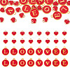 32Pcs 5 Styles Golden Plated Alloy Enamel Charms ENAM-TA0003-13B-2