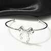 304 Stainless Steel Cuff Bangles LS-BJEW-B107-01P-2