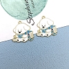 Alloy Enamel Pendants PW-WG65224-01-1