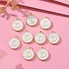 Golden Plated Alloy Charms X-ENAM-S118-01D-5