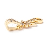 Eco-Friendly Brass Micro Pave Cubic Zirconia Pendants KK-K265-01G-T-3