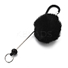 Aluminum Alloy Pom Pom Ball Beadable Keychain Bar HJEW-Q001-01D-2