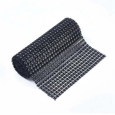Plastic 24 Rows Rhinestone Mesh Wrap Roll LS-AJEW-WH0066-02A-1