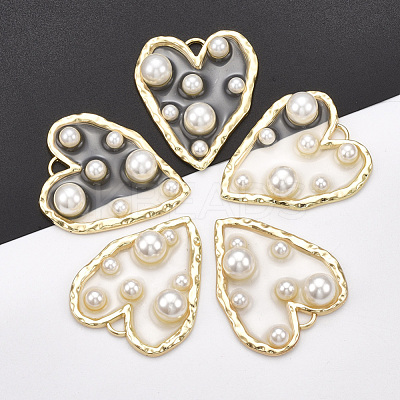 Epoxy Resin Pendants PALLOY-T067-32-1