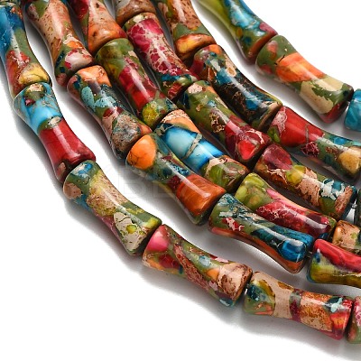 Natural Imperial Jasper Beads Strands G-Z110-I01-1