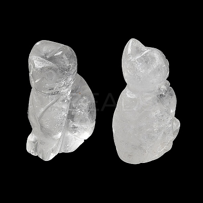 Natural Quartz Crystal Carved Healing Figurines G-B062-04F-1