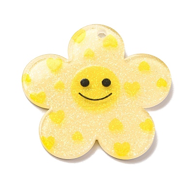 Acrylic Pendants OACR-Q055-01G-1
