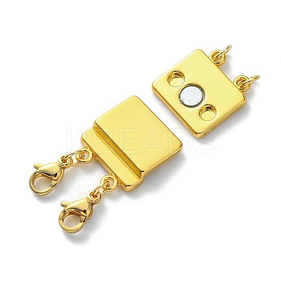 Zinc Alloy Box Magnetic Clasps Converter PALLOY-C159-01LG-1