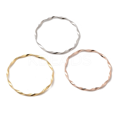 3Pcs 3 Colors 304 Stainless Steel Twisted Bangles Sets for Women BJEW-L610-27M-1