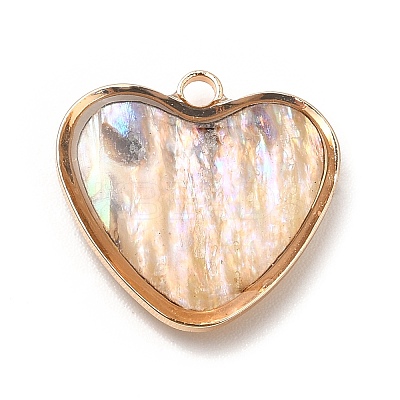 Brass Enamel Pendants KK-K252-10G-03-1