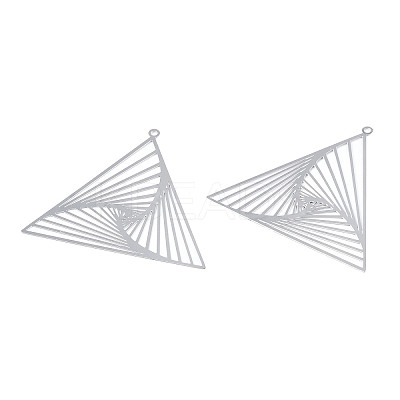 Non-Tarnish 201 Stainless Steel Filigree Pendants LS-X-STAS-S118-053-1