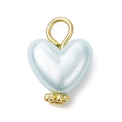 Imitation Shell & Pearl Acrylic Pendants PALLOY-JF04518-02-1