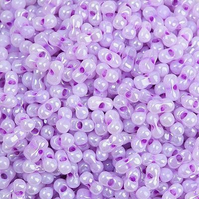 Lustered Glass Seed Beads SEED-K010-04A-1