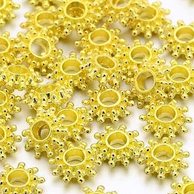 Alloy Spacer Beads X-TIBEB-LFH10384Y-G-FF-1