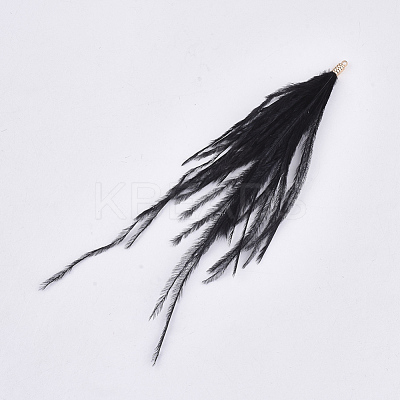 Ostrich Feather Tassel Big Pendant Decorations FIND-S302-08L-1