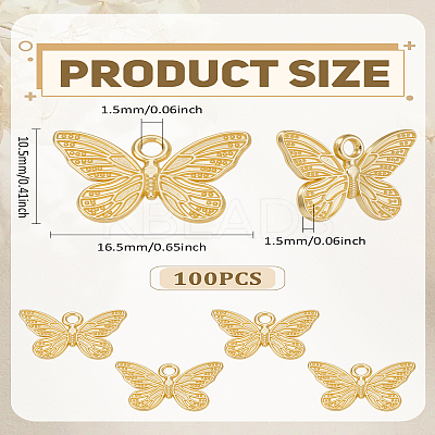 100Pcs Alloy Pendants TIBE-LP0001-26-1