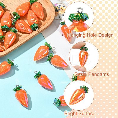 AB Color Resin Pendants RESI-CJC0011-48I-1