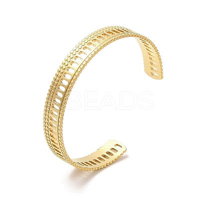 Ion Plating(IP) 304 Stainless Steel Bangles BJEW-L682-030G-1
