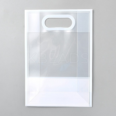 Rectangle Plastic Transparent Gift Bags ABAG-WH0048-21A-1